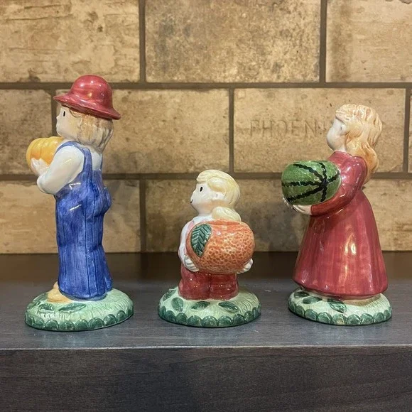 Country Fences by NORITAKE Country Father, Mother,  Daughter  Candlesticks Fall - Picture 5 of 11